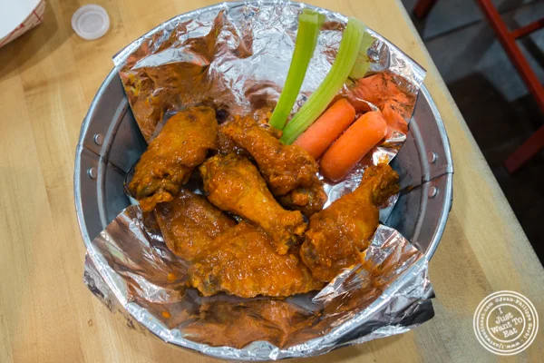 Buffalo chicken wings at IWF - International Wings Factory on the Upper East Side
