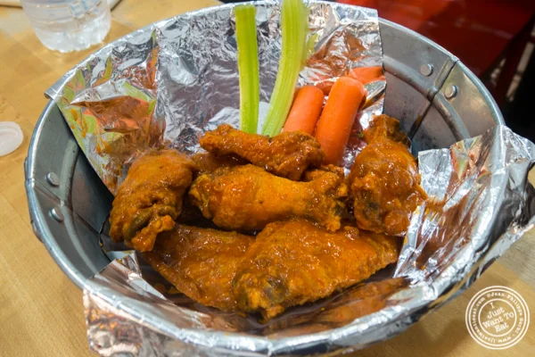 Buffalo chicken wings at IWF - International Wings Factory on the Upper East Side