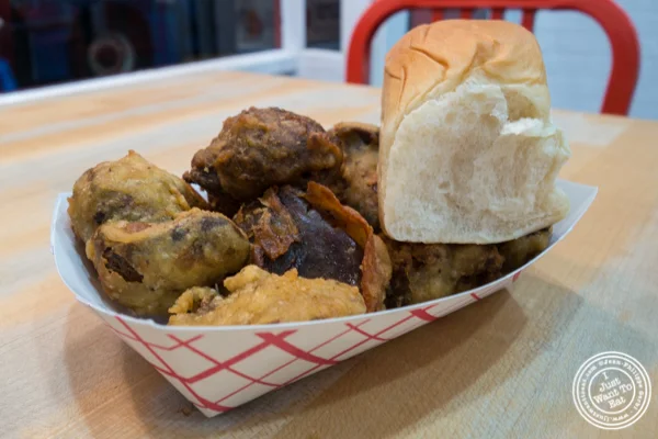 Fried chicken livers at IWF - International Wings Factory on the Upper East Side