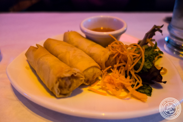 Spring rolls at Yum Yum BangKok, Thai Restaurant in Hell's Kitchen