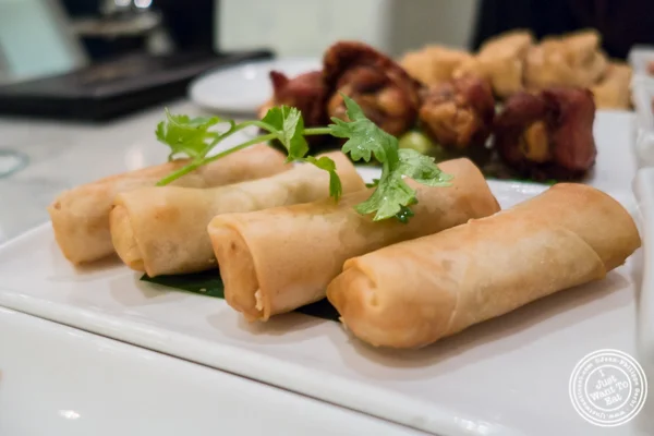 Vegetable Spring rolls at Bangkok Cuisine Upper East Side, NYC