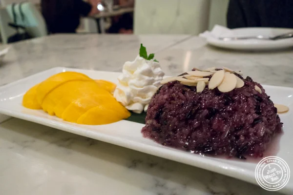 Mango sticky rice at Bangkok Cuisine Upper East Side, NYC