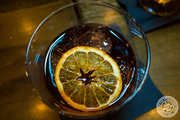 Old Oscar negroni at The Gilroy on the Upper East Side, NYC, New York
