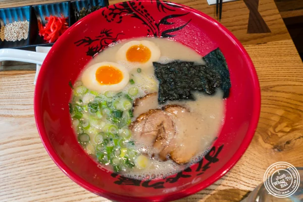 Ajitama ramen at Ramen Zundo-Ya in NYC, New York