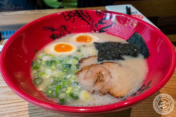 Ajitama ramen at Ramen Zundo-Ya in NYC, New York