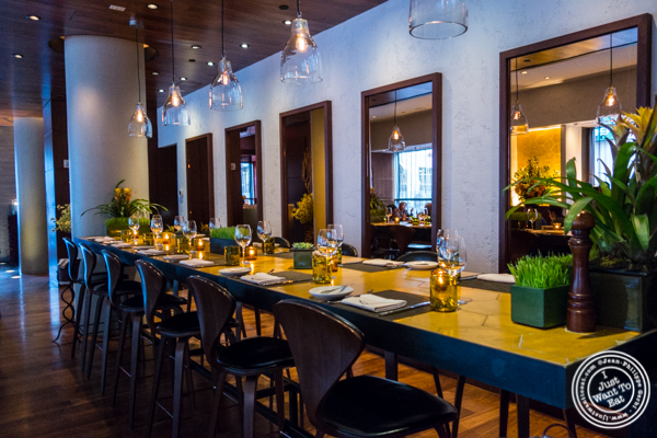 Dining room at Print Restaurant in the Ink48 Hotel, NYC