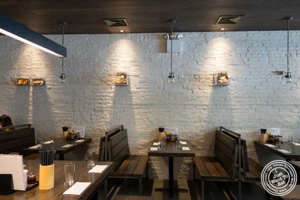Dining room at Momosan Ramen and Sake in NYC, New York