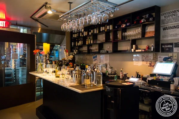 Bar area at Prime and Beyond, Korean steakhouse in New York