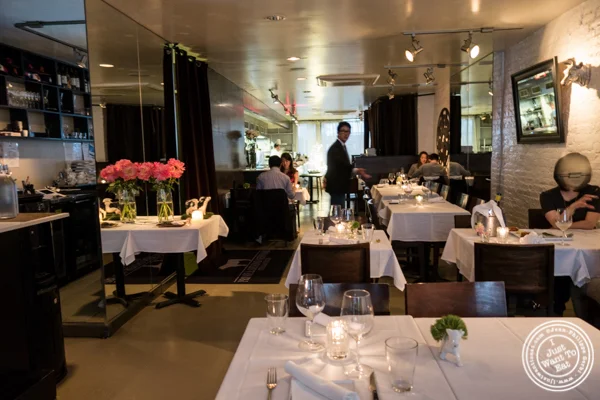 Dining room at Prime and Beyond, Korean steakhouse in New York