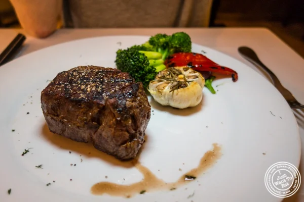Filet mignon at Prime and Beyond, Korean steakhouse in New York