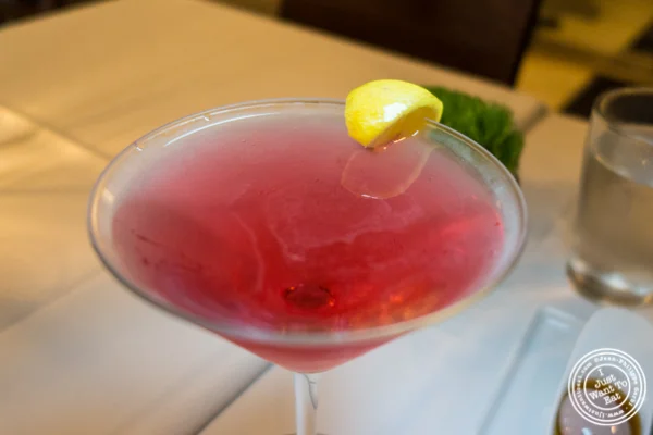 Cranberry soju cocktail at Prime and Beyond, Korean steakhouse in New York