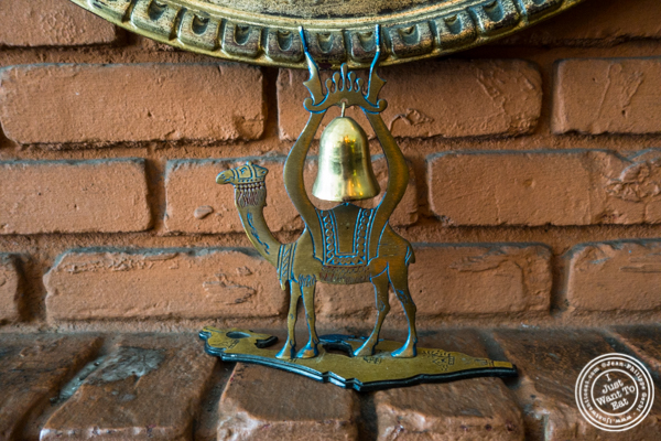 Camel bell at Pars Grill House and Bar in NYC, New York