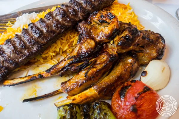 Lamb chops at Pars Grill House and Bar in NYC, New York