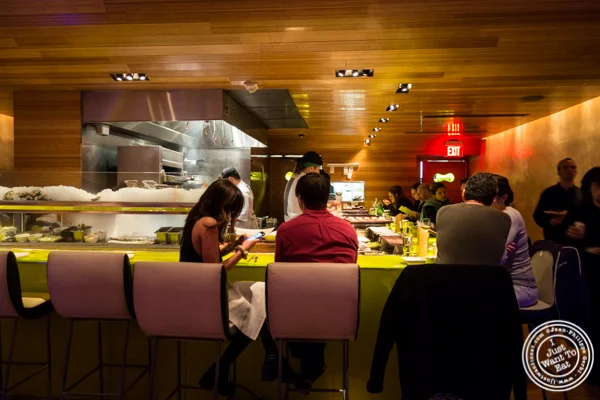 Sushi bar at The original Morimoto in Philadelphia, PA