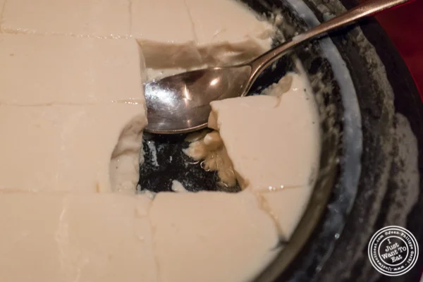 Freshly made tofu at The original Morimoto in Philadelphia, PA