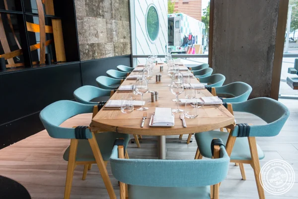 Dining room at Halifax in the W Hotel in Hoboken, NJ