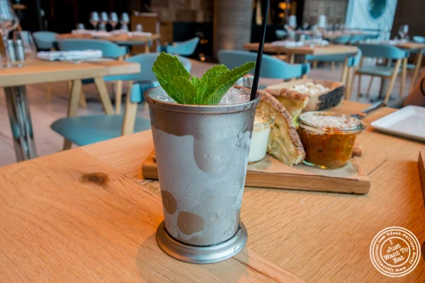 Yankee Julep cocktail at Halifax in the W Hotel in Hoboken, NJ