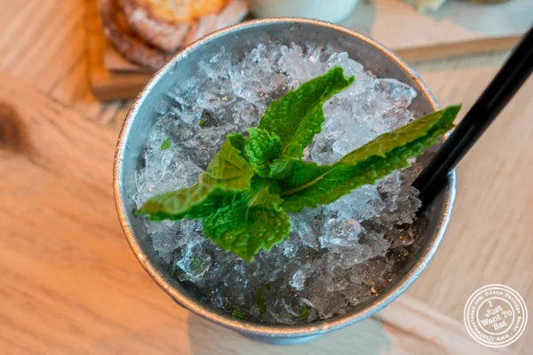 Yankee Julep cocktail at Halifax in the W Hotel in Hoboken, NJ