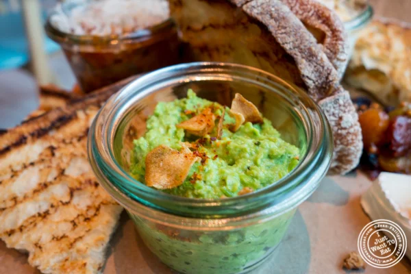 Pea purée at Halifax in the W Hotel in Hoboken, NJ