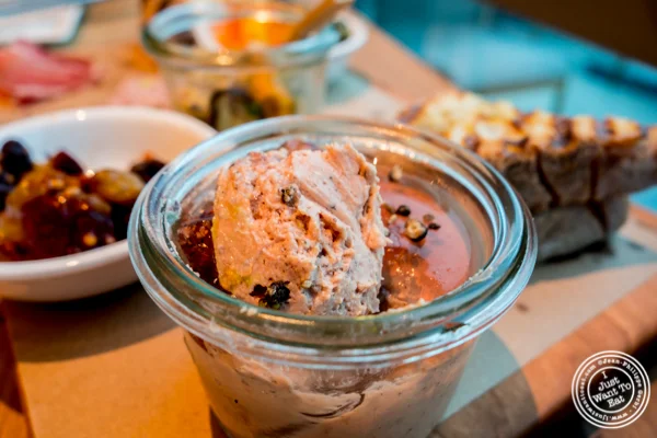 Duck paté at Halifax in the W Hotel in Hoboken, NJ