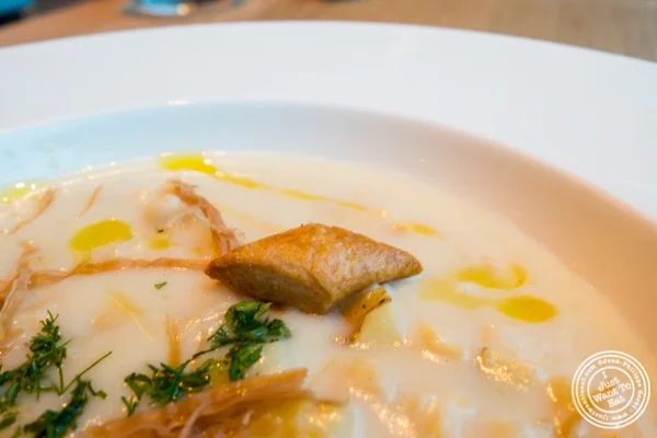 Clam chowder at Halifax in the W Hotel in Hoboken, NJ