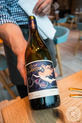 Pinot Noir, Cycles Gladiator 2014 from California at Halifax in the W Hotel in Hoboken, NJ