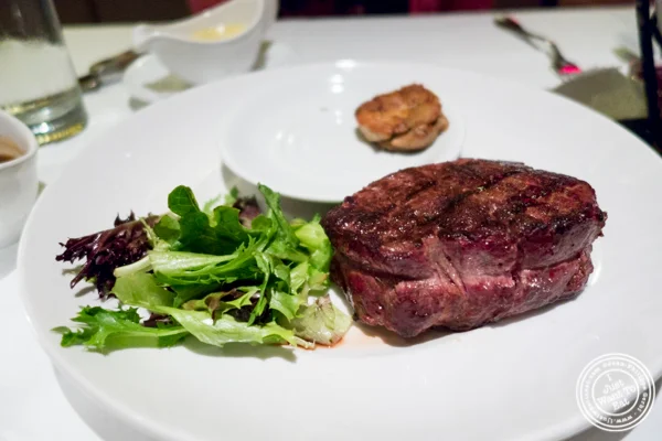 Filet mignon at Reserve Cut at The Setai in the Financial District, NY
