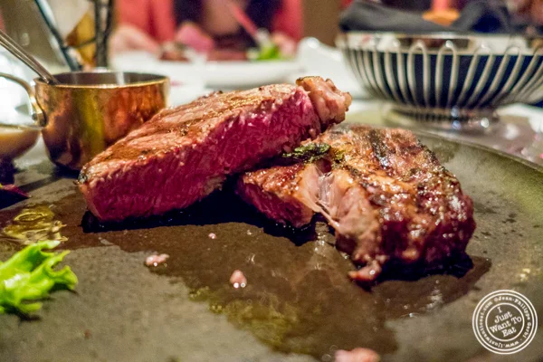 Wagyu ribeye at Reserve Cut at The Setai in the Financial District, NY