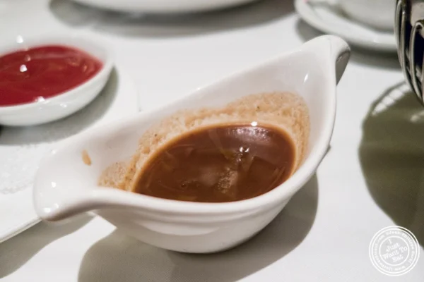 Bordelaise sauce at Reserve Cut at The Setai in the Financial District, NY