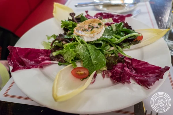 Salade de chevre chaud at Cafe 123 in Times Square, NYC