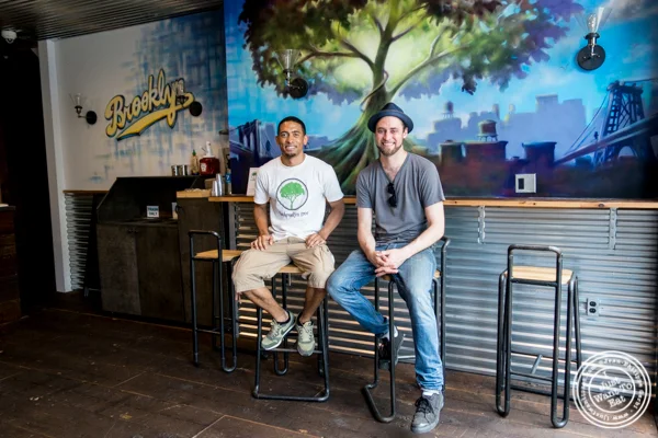 Gilbert and Chef Patrick Quinn at The Brooklyn Tree in New York