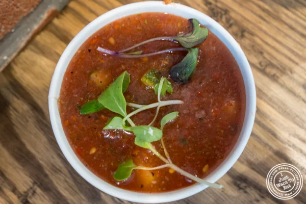 Gazpacho at The Brooklyn Tree in New York