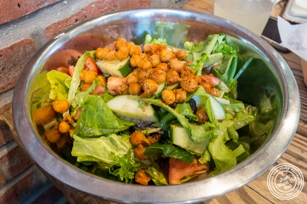 Tomato and cucumber salad at The Brooklyn Tree in New York