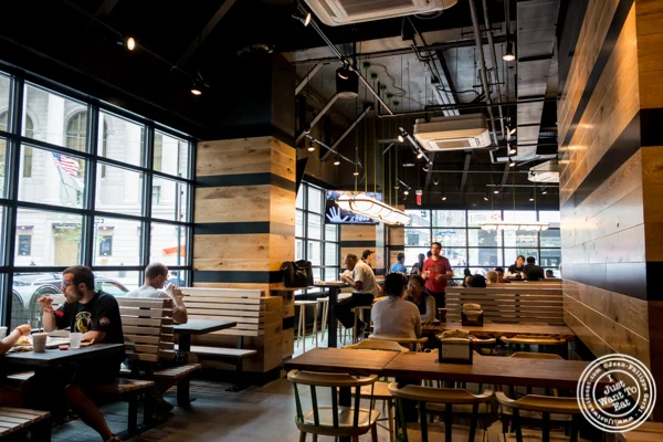 Dining room at Shake Shack on 36th street in Manhattan