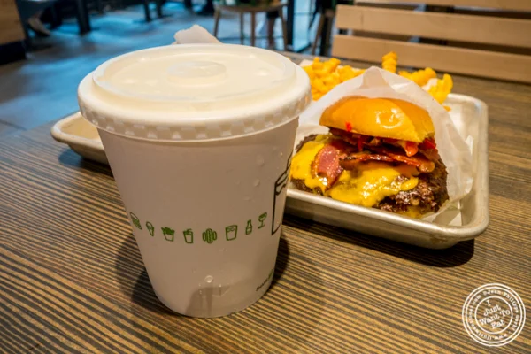 Vanilla milkshake at Shake Shack on 36th street in Manhattan