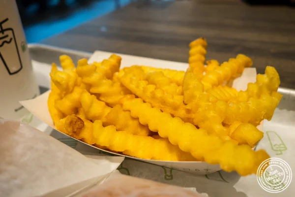 Wavy fries at Shake Shack on 36th street in Manhattan