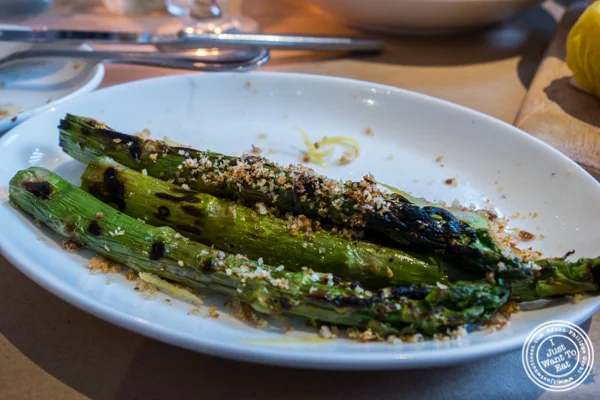 Roasted asparagus at Bread in Lolita, NYC