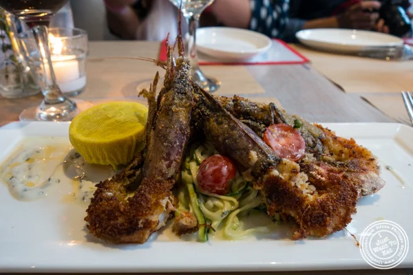 Breaded shrimp at Bread in Lolita, NYC
