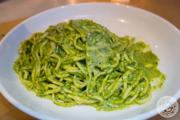 Taglioni al pesto at Bread in Lolita, NYC