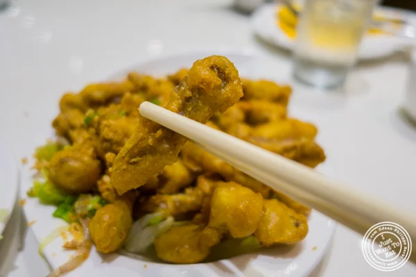 Duck tongue at Bite of Hong Kong in Chinatown, NYC