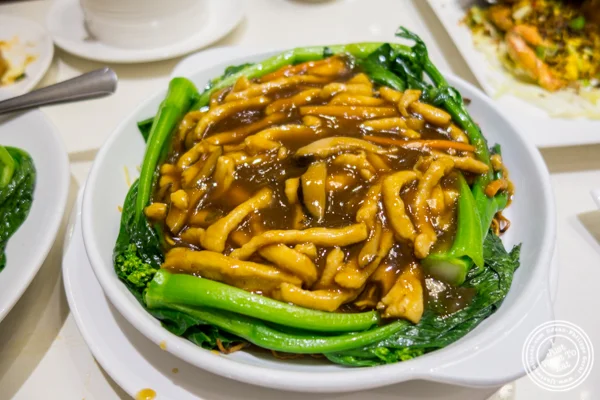 Chicken pan-fried noodles at Bite of Hong Kong in Chinatown, NYC