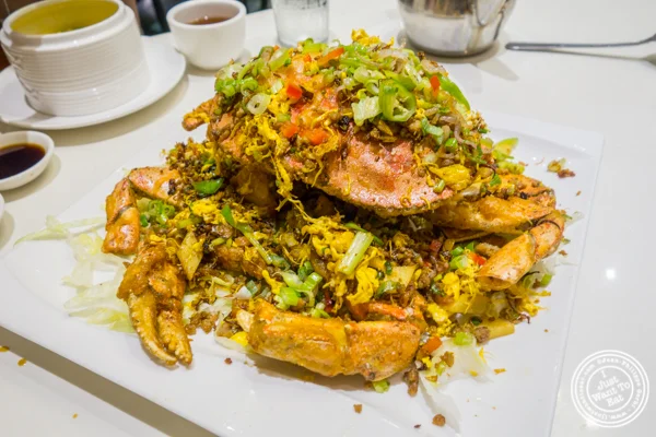 Fried dungeness crab at Bite of Hong Kong in Chinatown, NYC
