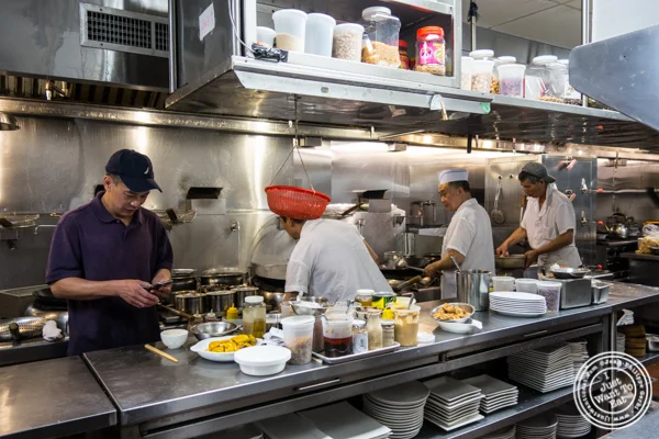Kitchen at Bite of Hong Kong in Chinatown, NYC