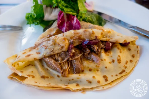 Crepe Pyrenees at Cafe 123 in Times Square, NYC