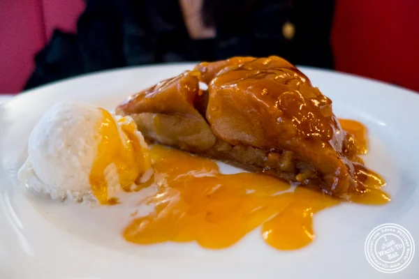 Tarte tatin at Cafe 123 in Times Square, NYC