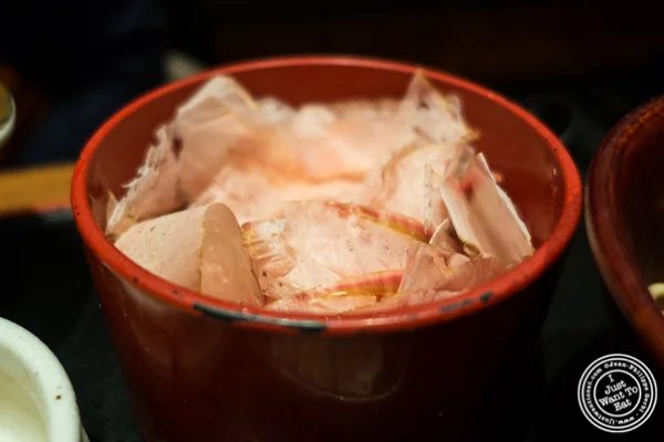 Bonito flakes at Oootoya Times Square, NYC, New York