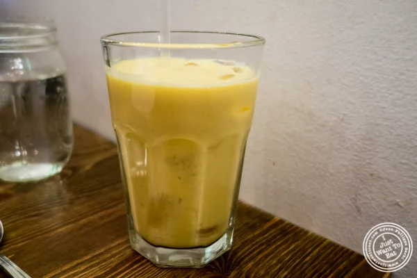 Mango lassi at Kokum in Curry Hill, NYC