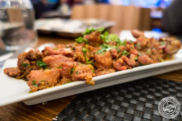 Kumily chicken fried at Kokum in Curry Hill, NYC