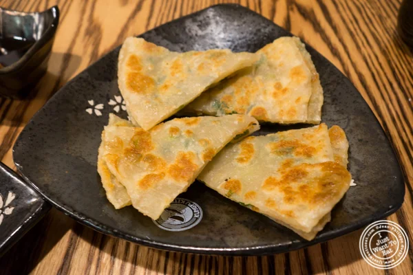 Scallion pancakes at KungFu Kitchen in Times Square, NYC