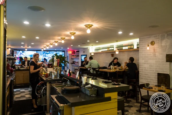 Bar area at Al Vicoletto near Union Square, NYC